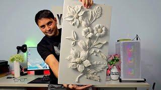 Easy bas relief making for interior