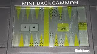 Gakken Mini Backgammon 1 Gameplay