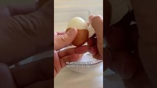 Hard Boiled Egg Hack For Easy Shell Peel Every Time #egghack #eggtapper #cookinghacks