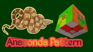 Learn ANACONDA Pattern in 3×3 Rubik's Cube|  आसानी से एनाकोंडा डिजाइन बनाने का तरीका