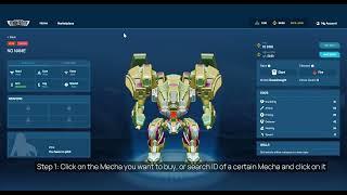 How to buy a Mecha in Mech Master Game Market