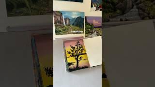 Easy landscape painting for beginners #painting #art #gouache #landscapepainting #artist #artwork