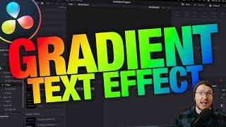 Simple Animated Rainbow Gradient Text Effect - Davinci Resolve 17