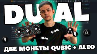 Майню две монеты сразу QUBIC + ALEO. Инструкция для HiveOS.