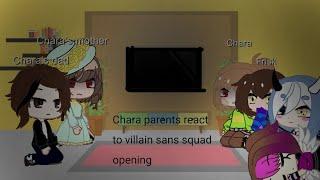 Chara parents react to villain sans squad opening/gacha club /gacha life /undertale[blood warning]