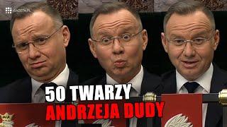 50 TWARZY DUDY. Reakcje Dudy na Expose Sikorskiego