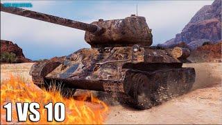 Т-34-85М против ДЕСЯТЕРЫХ  World of Tanks лучший бой прем СТ СССР