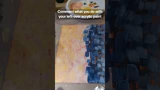Using leftover acrylic paint #tiktokart #acrylicpaintingtutorial #abstractart  #artbymariak #mariart
