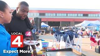 Tailgating before the Detroit Lions vs. Tampa Bay Buccaneers game