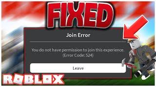 [FIX] "Don't Have Permission To Join Private Servers" ERROR Roblox