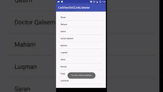 How to Implement OnClickListener in ListView in android