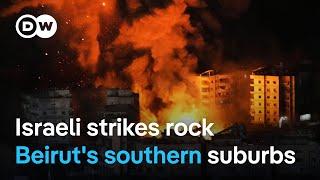 Israel launches fatal strikes on residential complexes in southern Beirut, sparking large fires