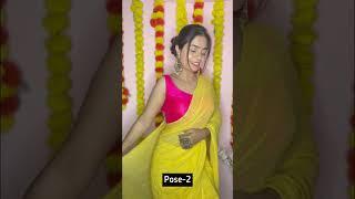 Close-Up Poses In Saree| #shorts #ashortaday | Santoshi Megharaj