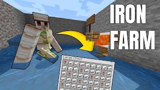 How To Make an EASY Iron Farm Minecraft Education Edition