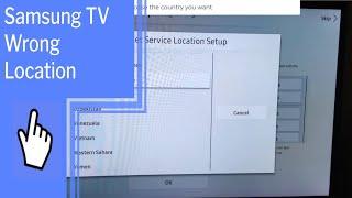 Samsung TV Wrong Location: Find solutions