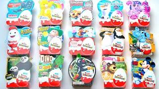 Kinder Surprise Eggs "Applaydu" Big unboxing of 15 packages - 60 eggs! 2010 - 2024