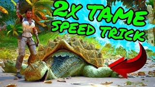 How To Tame Things 2 TIMES AS FAST in Ark Survival Ascended!! ASA Speed Taming Trick!!!