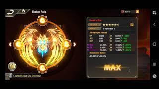 ADVANCING EXAITED RELIC HERALD OF WAR TO MAX STARS (6) SWEET LOA Paradise Land