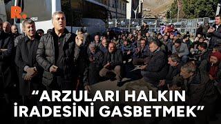 Bahçesaray’da kayyım protestoları ikinci gününde: Delilleri yok, arzuları halkın iradesini gasbetmek