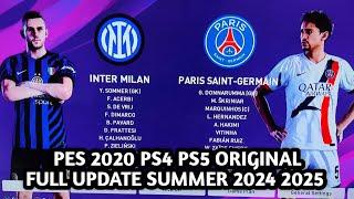 TUTORIAL UPDATE PATCH OPTION FILE PES 2020 PS4 PS5 ORIGINAL SEASON SUMMER 2024 2025 | BRI LIGA 1