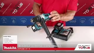 Makita DHP458Z Cordless Combi Drill With 2 x 4Ah Batteries, Charger, Case & Inlay | UK Planet Tools