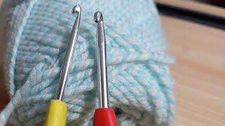 Knit tutorial of easy crochet stitches for beginners  Tunisian crochet