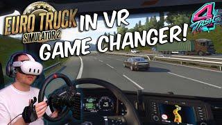 Euro Truck Simulator 2 in VR is AMAZING!! Quest 3 - Fanatec CSL DD - 3Drap