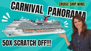 50X Carnival Scratch Ticket WIN!!! Cruise Ship Scratchers Panorama