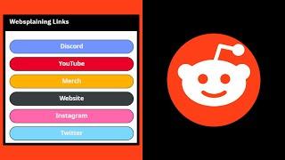 How to Add URL Links Or Button Widgets In Your Subreddit Sidebar