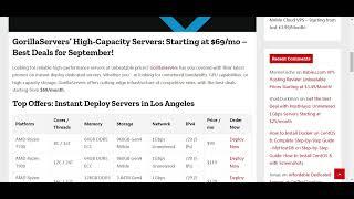 GorillaServers’ High-Capacity Servers: From $69/mo, Grab The Best Deals Now!