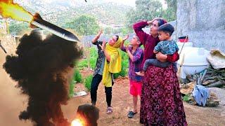Shahla, a tribal mother, worries about her children's lives in the Iran-Israel conflict