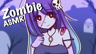 Sweet Zombie Girl Pampers You!  Monster Girl ASMR Roleplay F4A (haircut, onomatopoeia & tingles!)