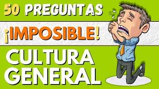 Trivia IMPOSIBLE de 50 preguntas de CULTURA GENERAL  ¿Cuántas acertarás?  QUIZ ~ TRIVIA ~ TEST 