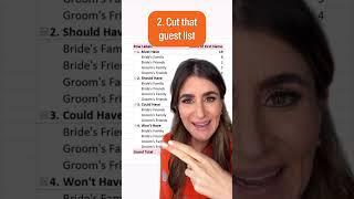 6 Money Saving Wedding Tips in 60 Seconds