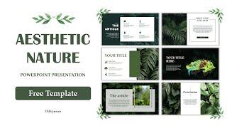 Nature Presentation!  | PowerPoint Tutorial | Free Template