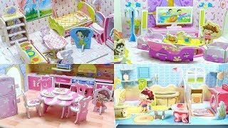 DIY Pretty Dream House 3D Puzzle Dollhouse Compilation | No Music