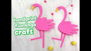 Handprint Flamingo Card Craft