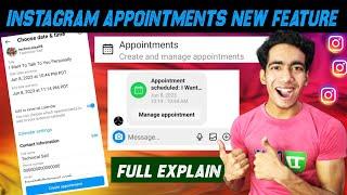 Instagram Appointments New Feature | Instagram Appointments Full Explain | Appointments Instagram