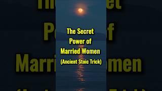 The Hidden Power Married Women Have (Stoic Mindset) #Stoicism #shortvideo #AncientWisdom