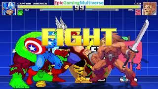Leo And Fruits (Apple And Annoying Orange) VS Avengers In A MUGEN Match / Battle / Fight