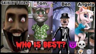 Skibidi Sleepwalk Toilet Vs Tom Vs Ben Vs Angela Who Is Best?  - Toilet In Ohio