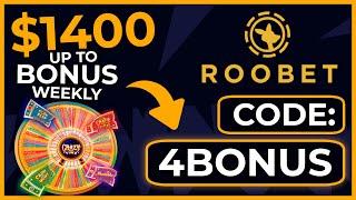 ROOBET PROMO CODE: 4BONUS - UP TO $1400 WEEKLY & 20% CASHBACK (Roobet Bonus Code)