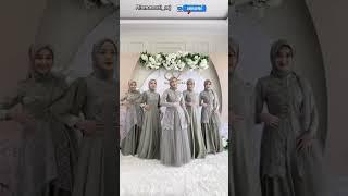 INSPIRASI MODEL GAUN BRIDESMAID MUSLIMAH  BROKAT CANTIK TERBARU 2023#kondangan #shorts #viral#ootd