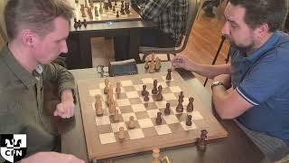 FM K. Zhitnikov (2302) vs E. Shuvalov (2081). Chess Fight Night. CFN. Blitz