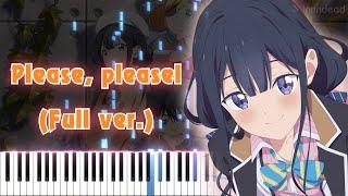 [Masamune-kun no Revenge R OP] Please, please! (Full ver.) Piano Arrangement