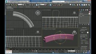 Using sweep modifier for modeling furniture in Autodesk 3ds max