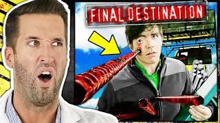 Doctor ER Reacts to Final Destination Injuries | Compilation