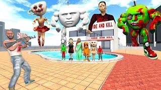 Franklin Play Hide And Kill With Zombie Gang in Indian Bike Driving 3D