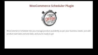 WooCommerce Scheduler Plugin