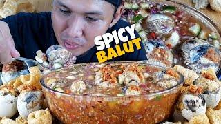 EXOTIC BALUT WITH SUPER SPICY SAUCE | MUKBANG ASMR